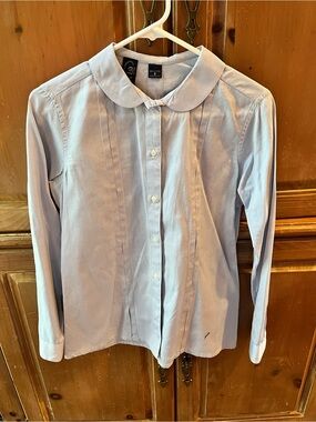 KENNETH GORDON. WOMENS LIGHT BLUE OXFORD CLOTH COLLARED BUTTON DOWN SHIRT SIZE 8